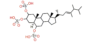 24,26,26-Trimethyl-5a-cholest-23-en-2b,3a,6a-triol trisulfate